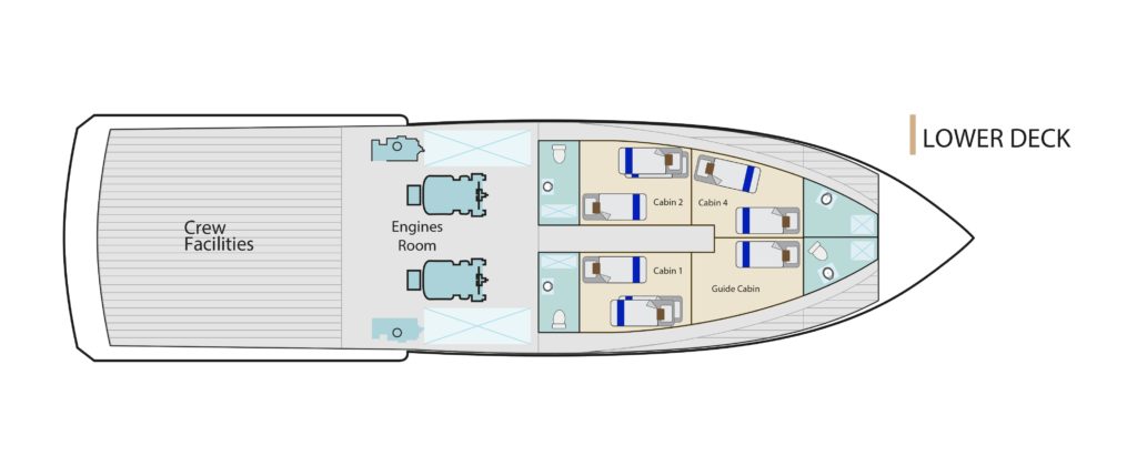 Lower Deck Bonita Yacht