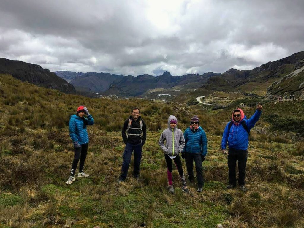 Family Trekking El Cajas National Park