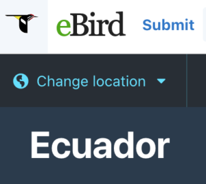 Ecuador List of Birds