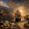 Cinematic illustration of American gold and silver trade routes from the Andes to Europe and Asia